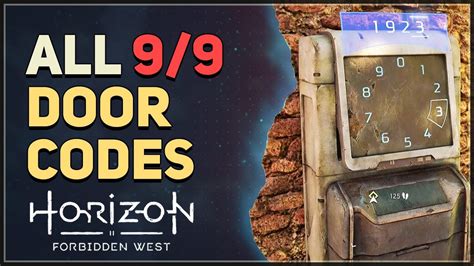 what was lost code|horizon forbidden west codes.